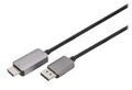 DIGITUS Adapterkabel DP->HDMI 1.8m 8K schwarz Digital/Display/Video 1,8 m