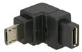 Delock USB-Adapter 5-polig Micro-USB Typ B M B W 90-Grad-Anschluss Winkelverbinder