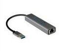 ROLINE USB3.2 Gen1 Gigabit Eth. Adapt.+Hub 3x Digital/Daten Netzwerk (12.02.1112)