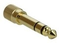 Delock Adapter 6.35 mm Klinkenstecker zu 3.5 Klinkenbuchse 3 Pin Metall Kabel 3-polig