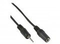 InLine Audiokabel 4-poliger Mikro-Stecker M bis Mini-Stecker W 2 m Schwarz (99308E)
