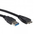 ROLINE USB-Kabel Micro-USB Type B M bis USB Typ A M 3.0 15 cm Schwarz (11.02.8876)