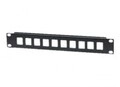 Intellinet Blindabdeckung Rack montierbar Schwarz RAL 9005 1U 25,4 cm 10 " 10 Ports