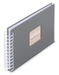Hama Spiral-Album Fine Art 50 wei&szlig;e Seiten Steingrau B&uuml;rokleinmaterial (9836)