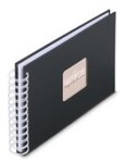 Hama Spiral-Album Fine Art 50 wei&szlig;e Seiten New Black B&uuml;rokleinmaterial (9830)