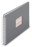 Hama Spiral-Album Fine Art 50 wei&szlig;e Seiten Steingrau B&uuml;rokleinmaterial (9837)