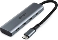 Lindy 43414, Lindy 4 Port USB 3.2 Gen 2 Typ C Hub Zum Anschluss von vier USB-Ger&auml;ten