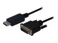 DIGITUS Videokabel DVI-D S bis DisplayPort S eingerastet 2 m geformt Daumenschrauben