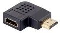 Digital Data Communications HDMI A M A F Schwarz Adapter 90&deg; Flat Angled M/F black
