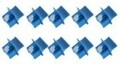 ShiverPeaks RJ45 Kunststoff Blau 10 St&uuml;cke Staubschutz VE10 (BS08-01023-10)