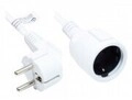 Good Connections 5 m Netzstecker Typ E+F F H05VV-F3G 250 V Wei&szlig; Verl&auml;ngerung