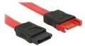 Delock SATA-Verl&auml;ngerungskabel Serial ATA 150/300/600 SATA M bis W 50 cm Rot...