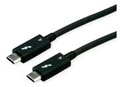 ROLINE Thunderbolt 4 Kabel C-C 40G 8K30 100W passiv 0.5m Digital/Daten 0,5 m