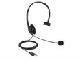 Delock Headset On-Ear kabelgebunden USB-A Schwarz (27177)