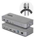 StarTech.com Dual-Monitor USB-C Docking Station DisplayPort 4K 60Hz 100W Laptop