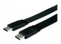 VALUE USB 4 Flachkabel 40G C-C ST/ST 0.5m 0,5 m Schwarz (11.99.9085)