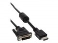 InLine Videokabel HDMI / DVI M bis DVI-D M 50 cm Schwarz (17659)
