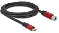 Delock USB 5 Gbps Kabel Type-C Stecker zu Typ-B 2 m rot 2 m Rot (80613)