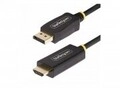 StarTech.com 2meter Aktiver DisplayPort auf HDMI Adapterkabel 4K 60Hz mit HDR DP zu