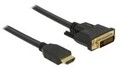 Delock HDMI zu DVI 24+1 Kabel bidirektional 1 m Digital/Daten Digital/Display/Video