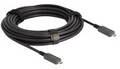 Delock Aktives Optisches USB-C Video+ Daten+ PD Kabel 10 m m (84150)