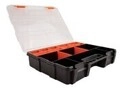 Delock Sortimentsbox mit 21 F&auml;chern 290 x 220 60 mm orange schwarz Schwarz Orange