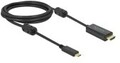 Delock Aktives USB Type-C zu HDMI Kabel DP Alt Mode 4K 60 Hz 2 m Digital/Daten