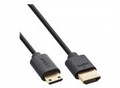 InLine Slim Ultra High Speed HDMI Kabel 8K4K A Stecker C Mini schwarz gold