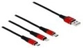Delock Kabel nur zum Laden Lightning / USB M bis Micro-USB Typ B USB-C M 1 m