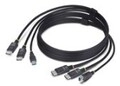 StarTech.com Dual-DisplayPort und USB KVM Kabel 4K 60Hz DP 3.0 fur Digital/Daten