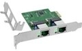 InLine Dual Gigabit Netzwerkkarte 2x RJ45 1Gb/s PCIe x1 inkl. LP Slotblech