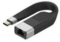 Techly USB-C Stecker auf RJ45-Buchse kurz flaches FPC Kabel 0,144 m Ethernet...
