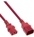 InLine 35er Bulk-Pack Kaltger&auml;teverl&auml;ngerung C13 auf C14 rot 2m Kabel