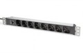 DIGITUS Alu Steckdosenleiste 8-fach 1HE IT 2m 1 HE (DN-95410-IT)