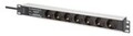 DIGITUS 1U Alu PDU Rackmount. 6x Safety outlet 1x Rackmount.,6x outlet,1x