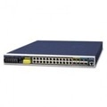 Planet Managed L3 Gigabit Ethernet 10/100/1000 Power over PoE Rack-Einbau 1U