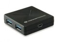 Conceptronic USB-Hub 4-Port 3.0 ->4x3.0 o.Netzteil sw Hub Schwarz (HUBBIES02B)