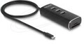 Delock 3 Port USB 10 Gbps Hub inkl. SD und Micro Card Reader mit Type-C Anschluss