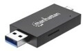 Manhattan USB 3.0 Typ-C/-A Kartenleseger&auml;t microSD SD/MMC Micro SD MultiMediaCard