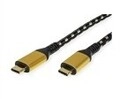 ROLINE GOLD USB4 Gen3x2 40Gbit/s Kabel C-C ST/ST 100W 1m Digital/Daten 1 m