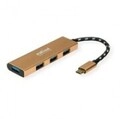 ROLINE GOLD USB3.2 Gen1 SLIM Hub Typ C 4xA (14.02.5049)