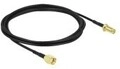Delock Antennenkabel RP-SMA Stecker zu Buchse LMR/CFD100 2 m low loss Antenne/TV 2 m