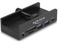 Delock Externer USB 5 Gbps 3 Port Hub 2 x Typ-A 1 Type-C und 2 Slot Card Reader