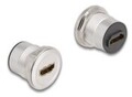 Delock HDMI Einbaubuchse 8K 60 Hz Aluminium (88191)