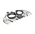 Tripp USB/HD-Kabel KVM-Switch mit 2 Anschl&uuml;ssen Audio/Video Kabel und Freigabe...