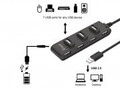 equip USB-Hub USB 2.0 St -> 7x Bu 0,15 cm 480Mbps schwarz Digital/Daten (128957)