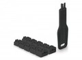 Lindy RJ45 Port Schl&ouml;sser SCHWARZ 10 Stck+ 1 Schl&uuml;ssel Blockieren Ports gegen