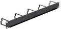 Delock Kabelmanagement Jet Black RAL 9005 1U 48,3 cm 19 " (42496)