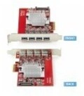 StarTech.com USB-Adapter PCIe 3.0 x4 Low-Profile USB 3.2 Gen 2 x 4 Rot...