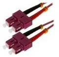 Helos Patch-Kabel SC multi-mode M bis M 5 m Glasfaser 50/125 Mikrometer OM4